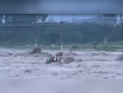 Video: Raging River In Dehradun Overturns Marooned Tractor, 10 People Swept Away