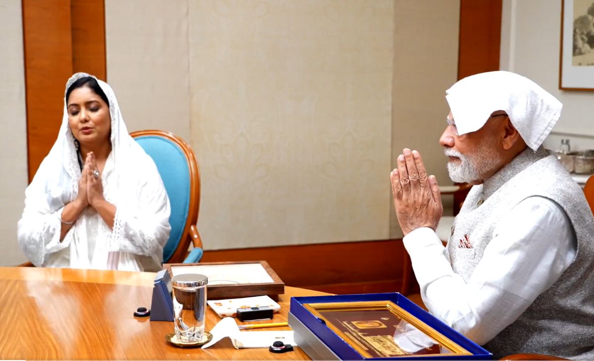 इक ओंकार सतनाम करता पुरख... सिख संगत के साथ बैठक में हाथ जोड़े नजर आए PM मोदी, VIDEO