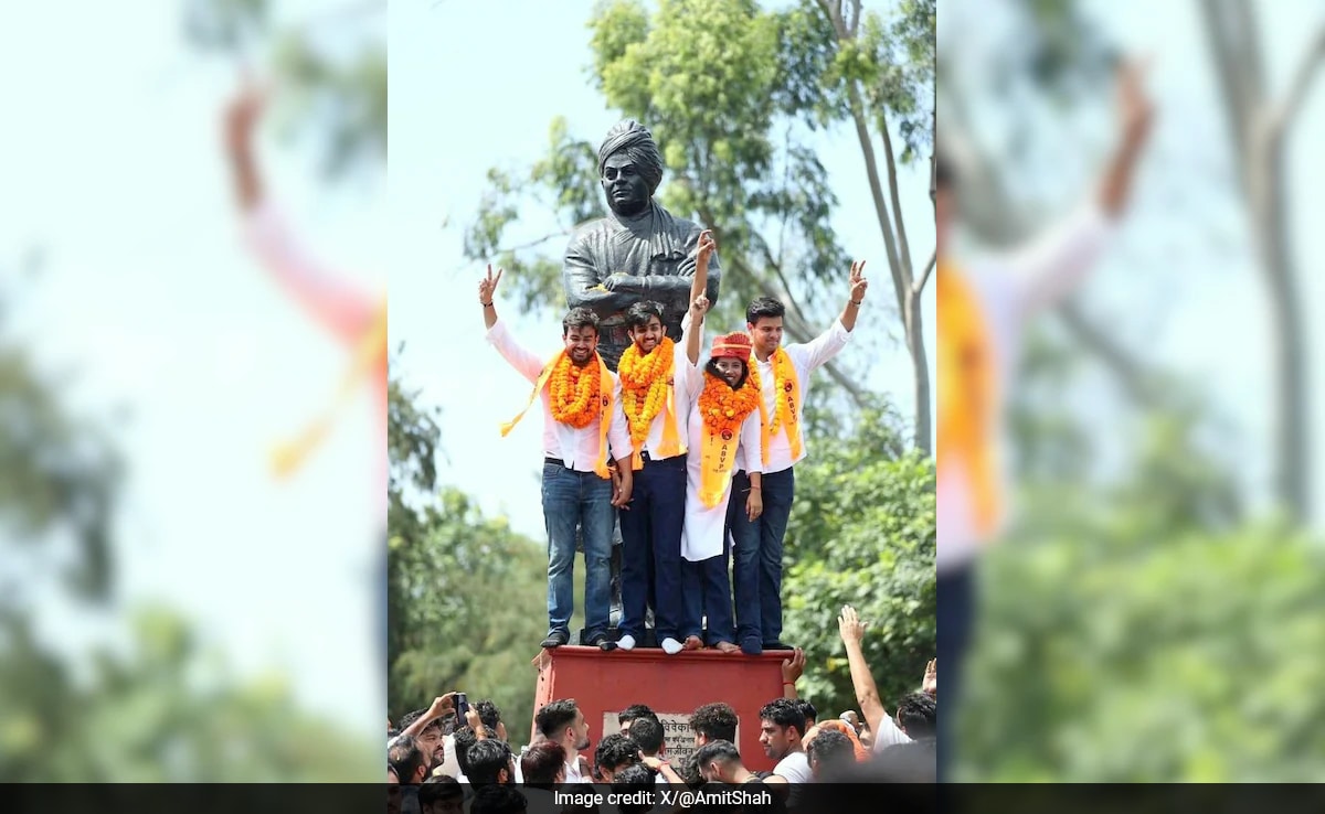 Victory Of 'Nation First' Ideology: Amit Shah On ABVP's Win In Delhi University Polls