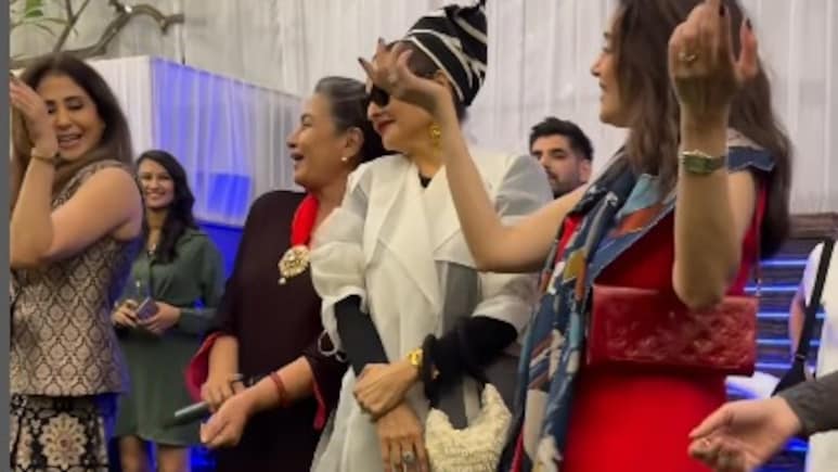 At Shabana Azmi's 75th Birthday Party, Rekha, Madhuri Dixit, Vidya Balan Dance To <i>Parineeta</i> Song <i>Kaisi Paheli</i>