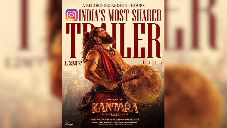 ‘कांतारा: चैप्टर 1’ ने बनाया नया रिकॉर्ड, बना सबसे ज्यादा शेयर किए जाने वाला ट्रेलर