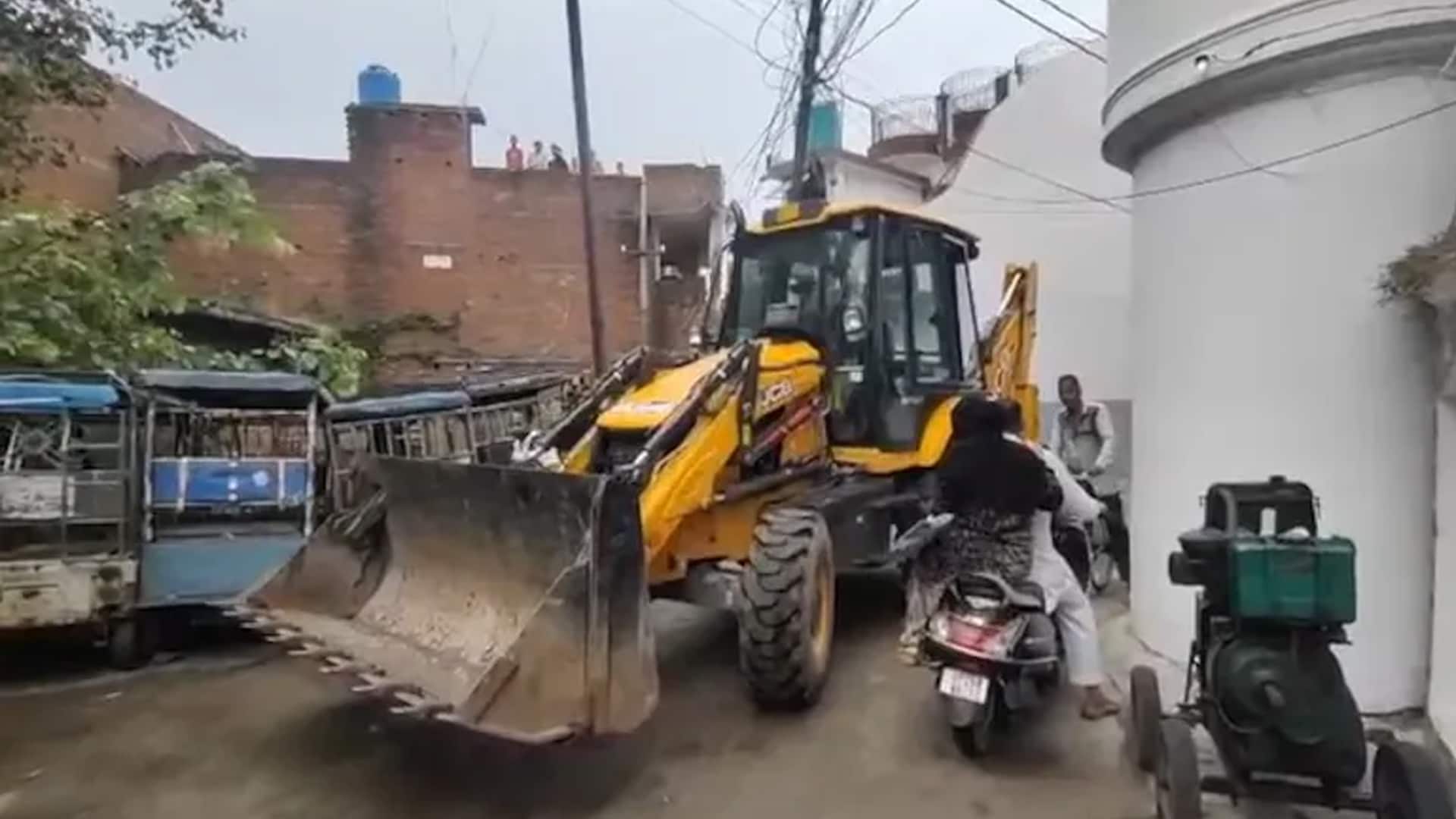 Mega Bulldozer Action Against Close Aide Of UP Cleric In Bareilly