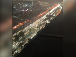 Video: 7-km Traffic Jam On Gurugram Highway, Vehicles Stuck For Over 3 Hours