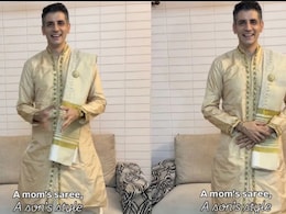 Mumbai Man Styles Mom's Old Saree As Dhoti, Internet Is Stunned Mumbai Man Styles Mom's Old Saree As Dhoti, Internet Is Stunned