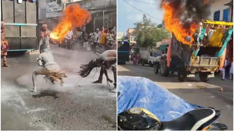 Alwar Fire: अग्रसेन जयंती शोभायात्रा में बड़ा हादसा टला, अघोरी झांकी में लगी आग, ग्रामीणों ने संभाला मोर्चा