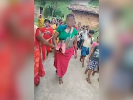 Woman Thrashed, Paraded Around Jharkhand Village With Garland Of Slippers Woman Thrashed, Paraded Around Jharkhand Village With Garland Of Slippers