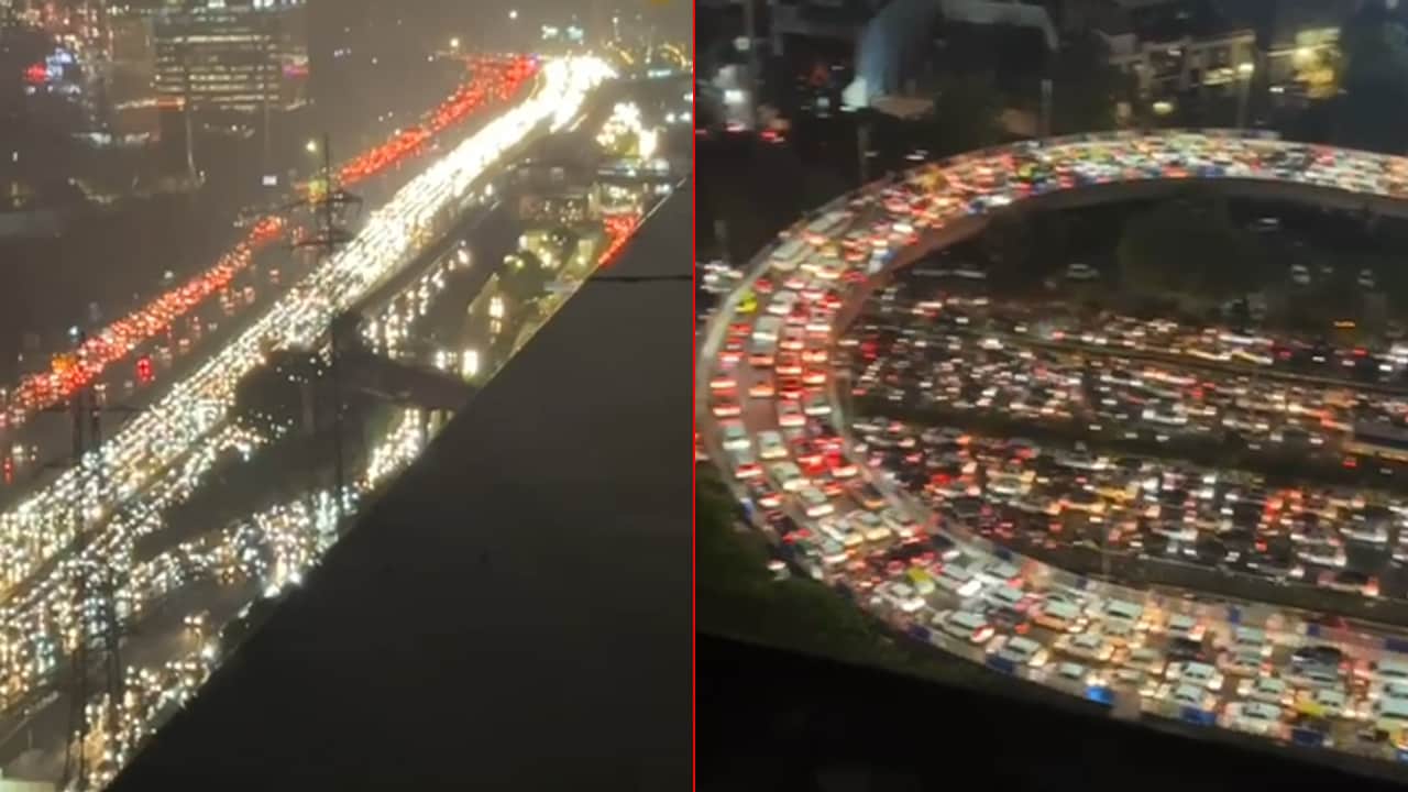 Video: 7-km Traffic Jam On Gurugram Highway, Vehicles Stuck For Over 3 Hours