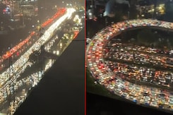 Video: 7-km Traffic Jam On Gurugram Highway, Vehicles Stuck For Over 3 Hours Video: 7-km Traffic Jam On Gurugram Highway, Vehicles Stuck For Over 3 Hours