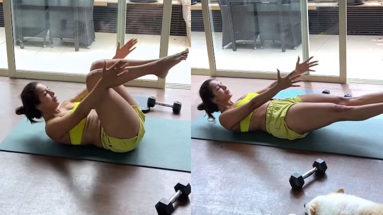 Malaika Arora's No Equipment Ab Workout Is All You Need To Tackle Stubborn Belly Fat Malaika Arora's No Equipment Ab Workout Is All You Need To Tackle Stubborn Belly Fat