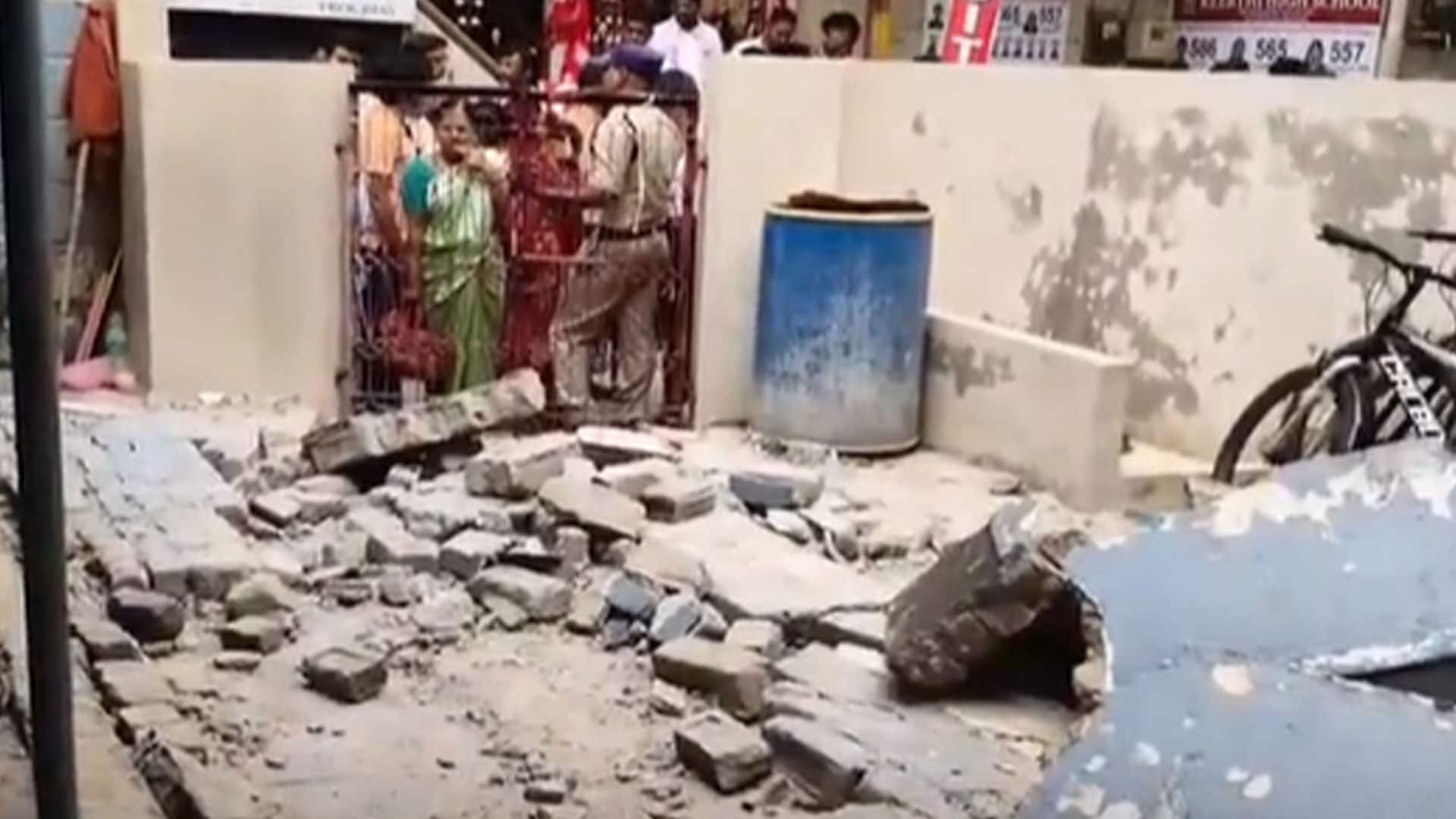 Video: School Compound Wall Collapses In Andhra's Kurnool, Class 1 Student Killed