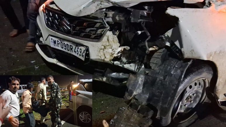 शाजापुर में ट्रक ने कार को मारी टक्‍कर, एक की मौत, पांच घायल, एक युवक की हालत गंभीर; इंदौर रेफर