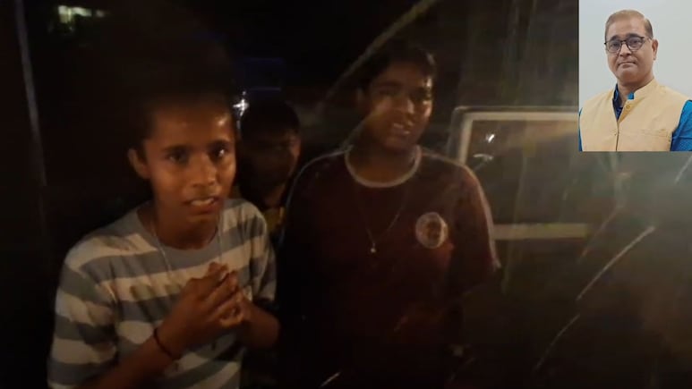 बारिश में भीगते बच्‍चे रोते रहे, लड़ता रहा डॉक्‍टर, मामूली बात पर ऑटो रोक दिव्‍यांग चालक से की धक्‍का-मुक्‍की