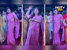 Navneet Rana: 'तुझे देख के दिल मेरा धडका', या गाण्यावर  नवनीत राणांचा डिस्को दांडीया, पाहा भन्नाट Video