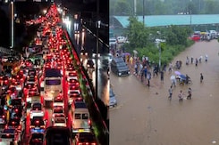 "2 Hours Rain, 20 Km Jam": Gurugram Choked Again, Opposition Targets BJP "2 Hours Rain, 20 Km Jam": Gurugram Choked Again, Opposition Targets BJP