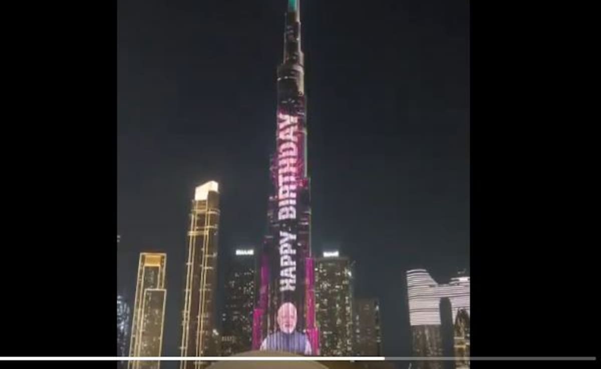 Watch: Dubai's Burj Khalifa Lights Up To Celebrate PM Modi's 75th Birthday