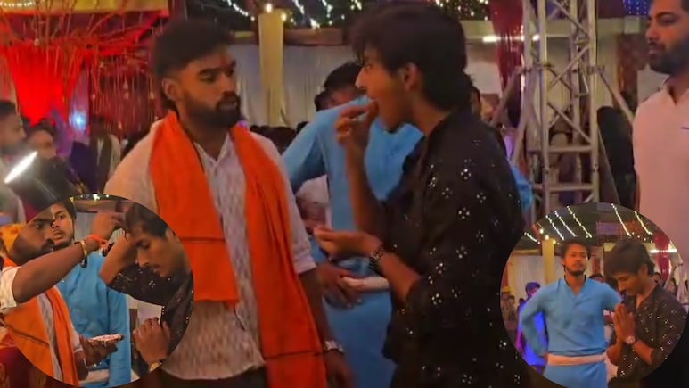 मुस्‍लिम युवक के टीका लगाया, प्रसाद खिलाया और कराया दंडवत प्रणाम, गरबा पंडाल में पकड़ा गया तो क्‍या-क्‍या हुआ?
