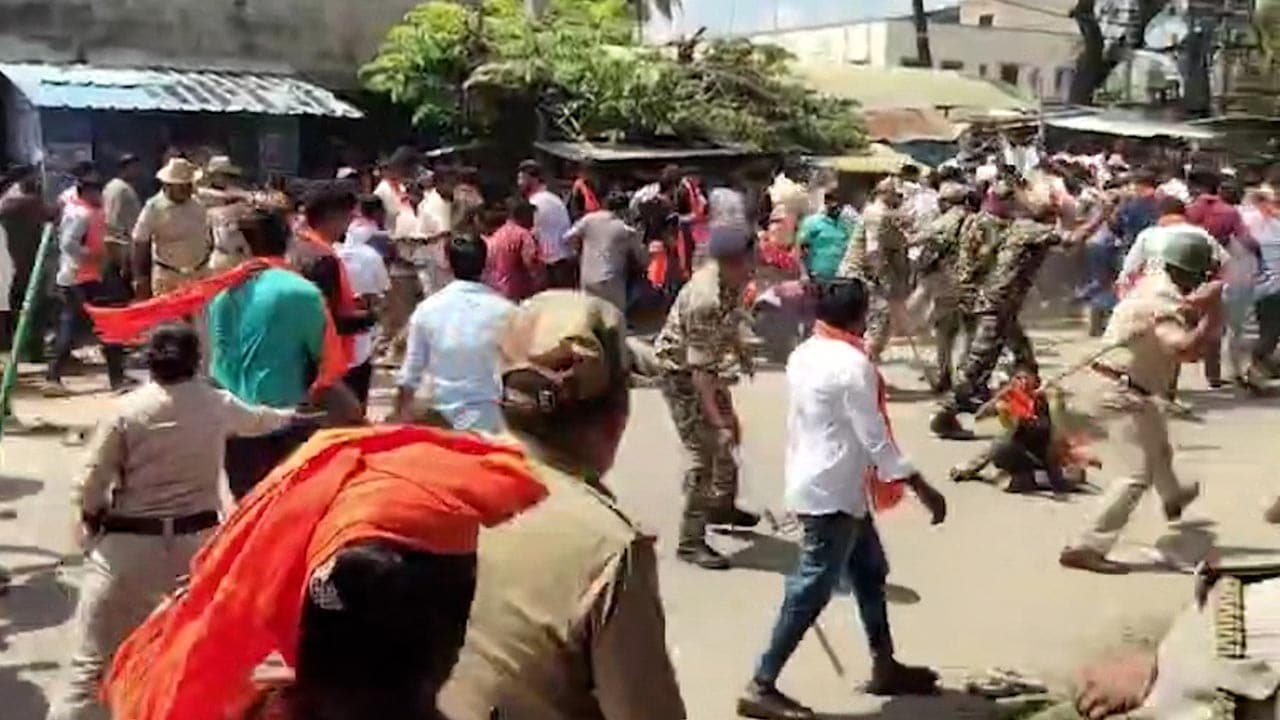 Lord Ganesh Immersion Leads To Clashes In Karnataka's Mandya