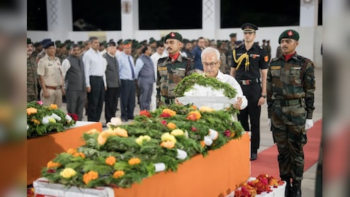 Wreath-Laying Ceremony Held For Two Soldiers Killed In Manipur Ambush