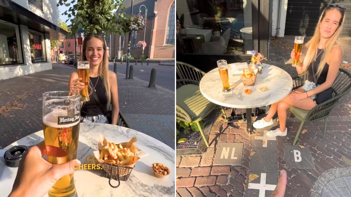 How This Couple Shared Beers On One Table But Sat In Two Different Countries