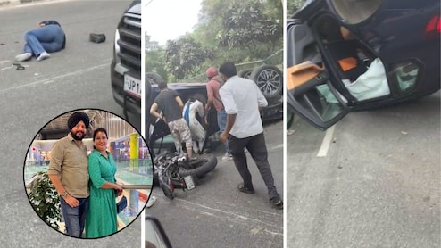 BMW की टक्कर से सड़क पर लहूलुहान पति-पत्नी और... 17 सेकंड के वीडियो में दिल्ली के 2 चेहरे