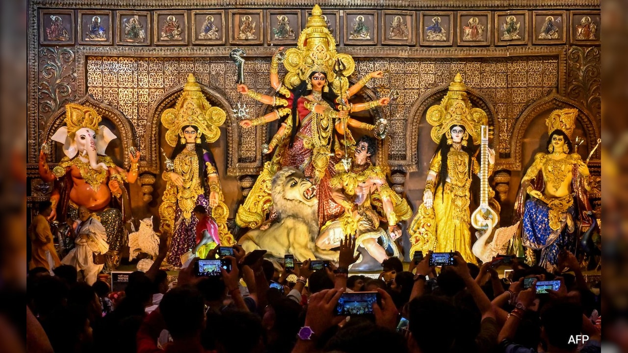 "Trivialising" Goddess: BJP's 11-Handed Durga Ad Sparks Fresh Row In Bengal