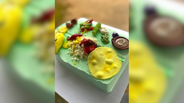 Watch: Baker Creates Colourful Onam Sadhya-Themed Cake, Internet Impressed