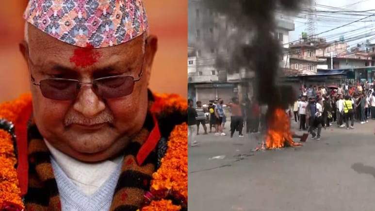 नेपाल में प्रधानमंत्री ओली ने दिया इस्तीफा, जेन ज़ी प्रदर्शनकारियों ने संसद में लगाई आग