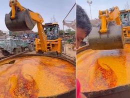 करछी छोड़ो, JCB ले आओ! दाल चलाने का जुगाड़ देख हंसी से लोटपोट हुए लोग, स्वच्छता को लेकर उठे सवाल करछी छोड़ो, JCB ले आओ! दाल चलाने का जुगाड़ देख हंसी से लोटपोट हुए लोग, स्वच्छता को लेकर उठे सवाल