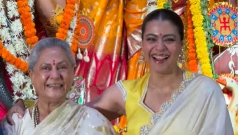 Durga Puja 2025: Internet Was Waiting For Kajol And Jaya Bachchan's <i>Kabhi Khushi Kabhie Gham</i> Reunion, And It Happened
