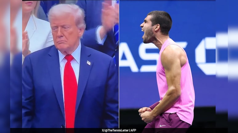 कार्लोस अल्काराज़ के US Open 2025 खिताब जीतने पर डोनाल्ड ट्रंप का रिएक्शन वायरल, आई Memes की बाढ़ कार्लोस अल्काराज़ के US Open 2025 खिताब जीतने पर डोनाल्ड ट्रंप का रिएक्शन वायरल, आई Memes की बाढ़