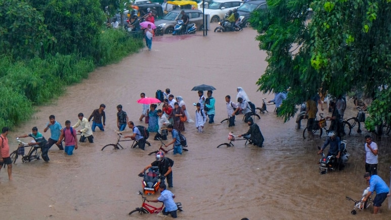 'Literal Hell': Gurugram Resident Rages After Falling Into Drain Amid Heavy Rains