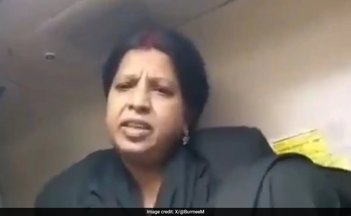 Woman Without Ticket Argues with Railway Staff, Sparks Debate