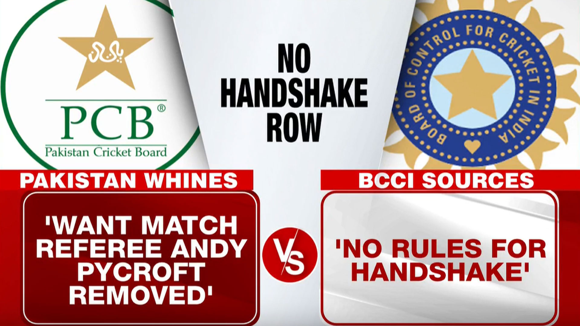 BCCI Breaks Silence On India-Pak Handshake Row: "If There Is No Law..."