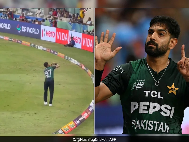 Video: Haris Rauf Makes Provocative Gesture During India Match As Pakistan Stoop To All-Time Low