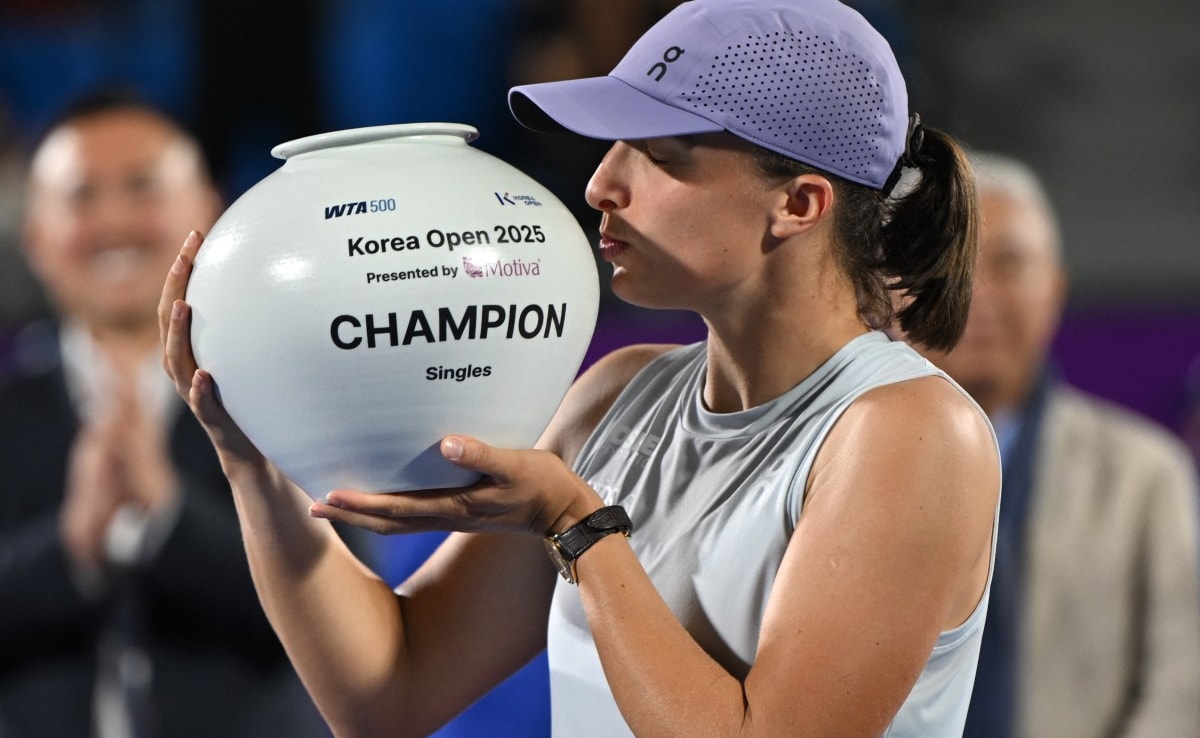Iga Swiatek Recovers From Slow Start To Win Korea Open Title