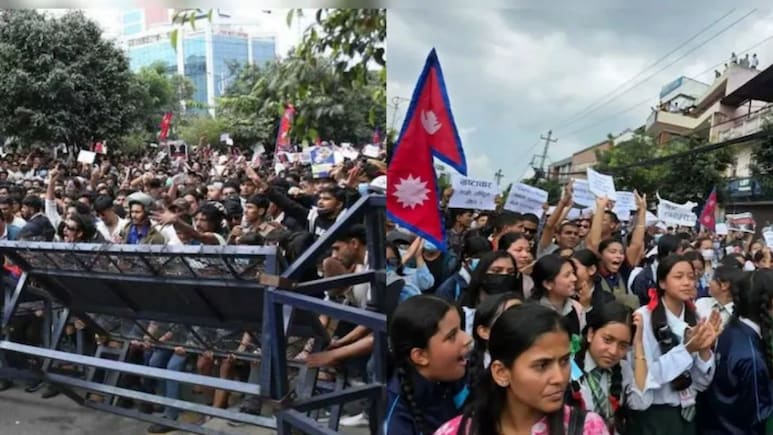 Nepal Protests : नेपाळमध्ये फेसबुक, यूट्यूबवर बंदी: ‘Gen-Z’ रस्त्यावर; आंदोलक संसदेत घुसले Nepal Protests : नेपाळमध्ये फेसबुक, यूट्यूबवर बंदी: ‘Gen-Z’ रस्त्यावर; आंदोलक संसदेत घुसले
