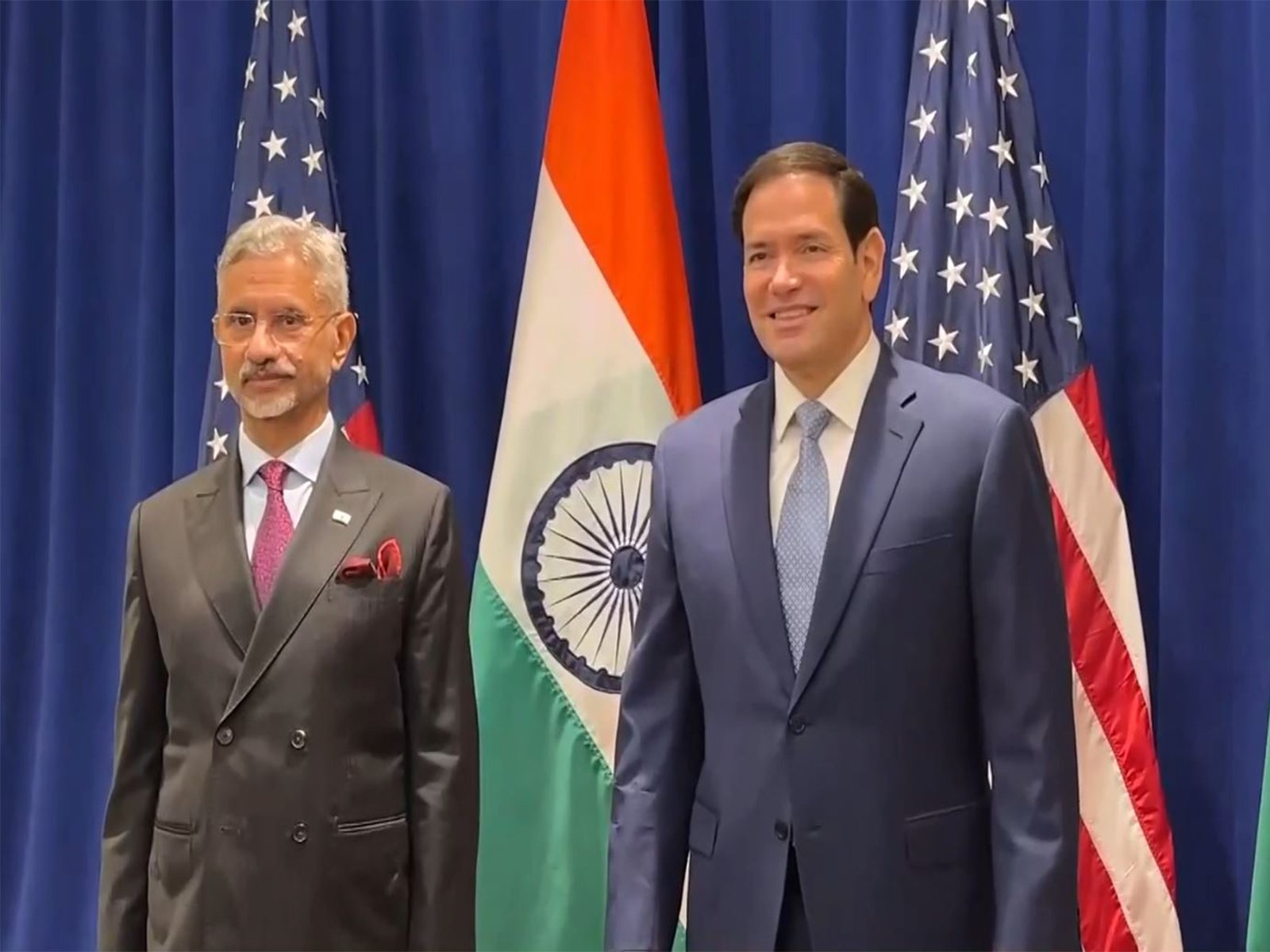 न्‍यूयॉर्क में हुई भारत-अमेरिका के विदेश मंत्रियों की मीटिंग, पुराने अंदाज में मिले जयशंकर और रूबियो 