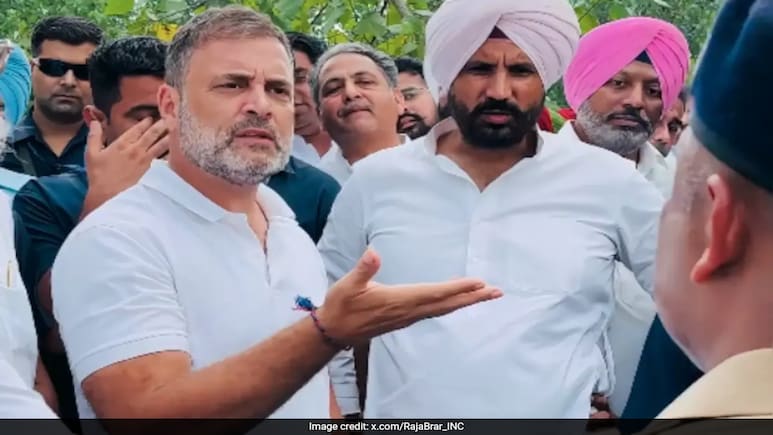 "Is It Not India?" Rahul Gandhi To Cop When Stopped From Visiting Punjab Village "Is It Not India?" Rahul Gandhi To Cop When Stopped From Visiting Punjab Village