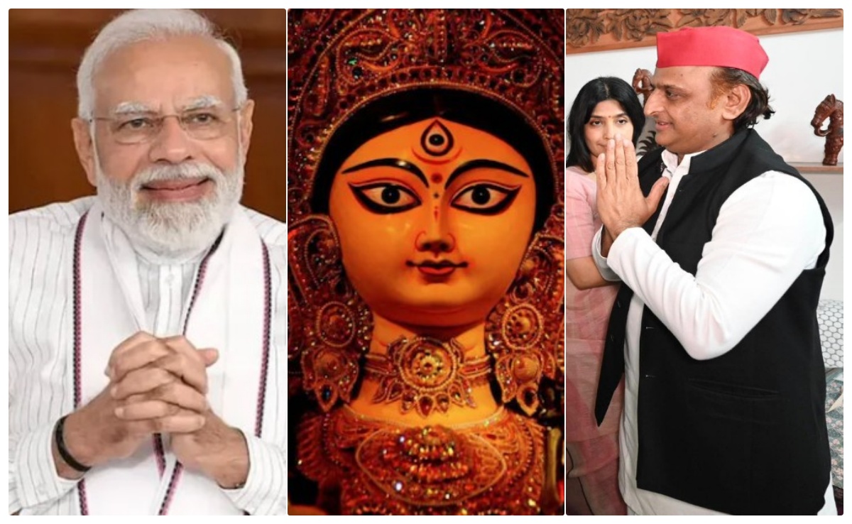 नवरात्रि पर मां चंद्रघंटा की भक्ति में लीन PM मोदी और अखिलेश, शेयर किए माता रानी के भजन