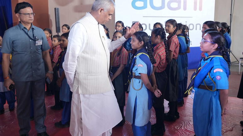 "Break Barriers With Hard Work": Gujarat Governor At Adani Vidya Mandir