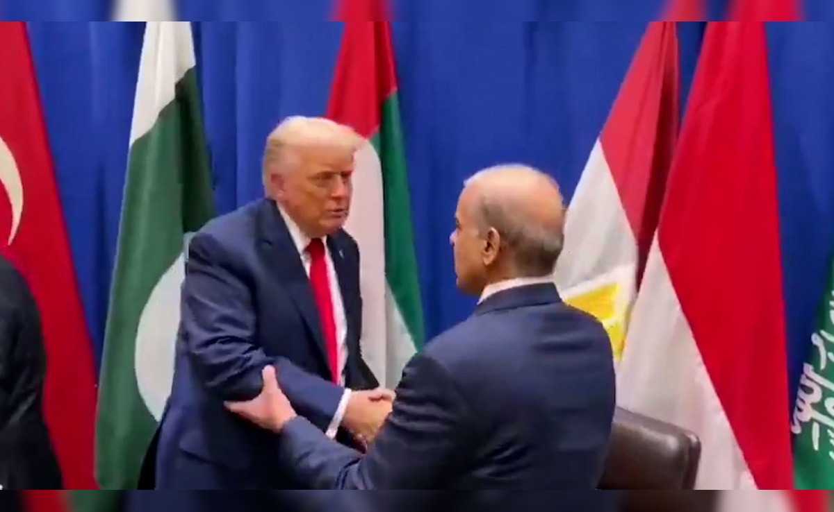 Us Donald Trump Meets Pakistan Pm Shehbaz Sharif Army Chief Asim Munir