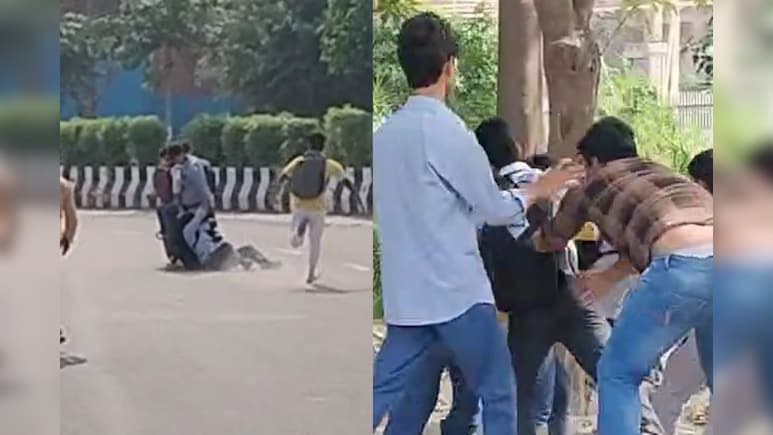 नोएडा में स्कूली छात्रों के बीच ये कैसी मारपीट? जमकर पीटा, फिर बाइक से भी घसीटा, VIDEO