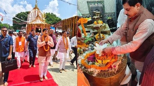 देवतालाब शिव मंदिर पहुंचे मोहन यादव, CM ने भगवान शिव की पूजा अर्चना कर किया रुद्राभिषेक