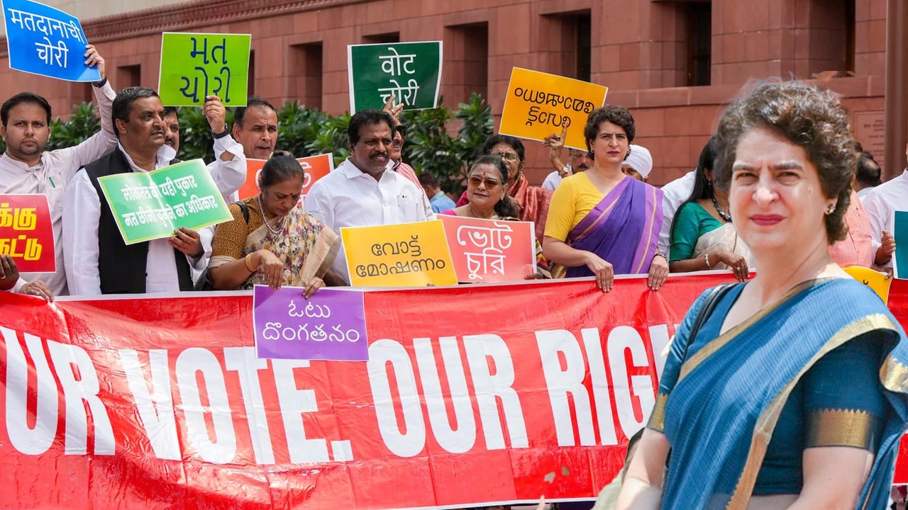 Priyanka Gandhi Appeals People To Join Congress' Signature Campaign Against 'Vote Theft'