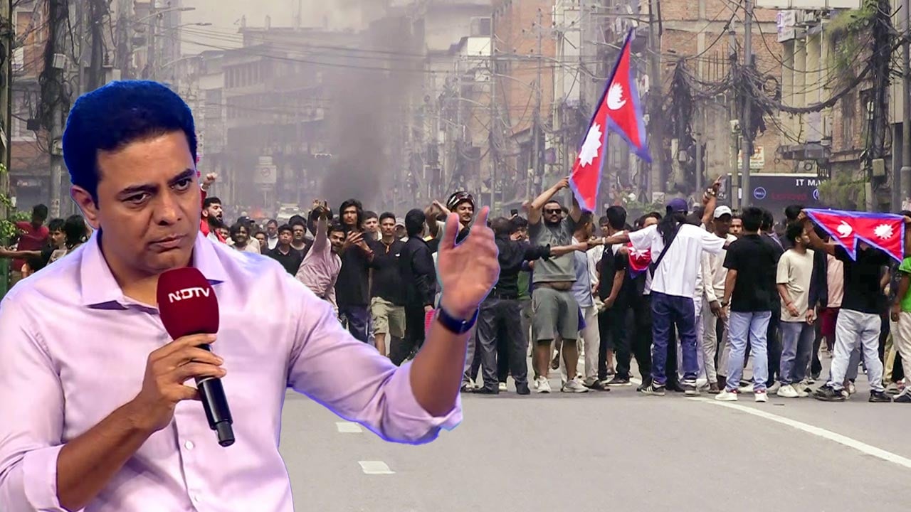 Video : BJP's "Nepo Kid" Swipe At KTR After His Gen-Z Protest Warning At NDTV Yuva