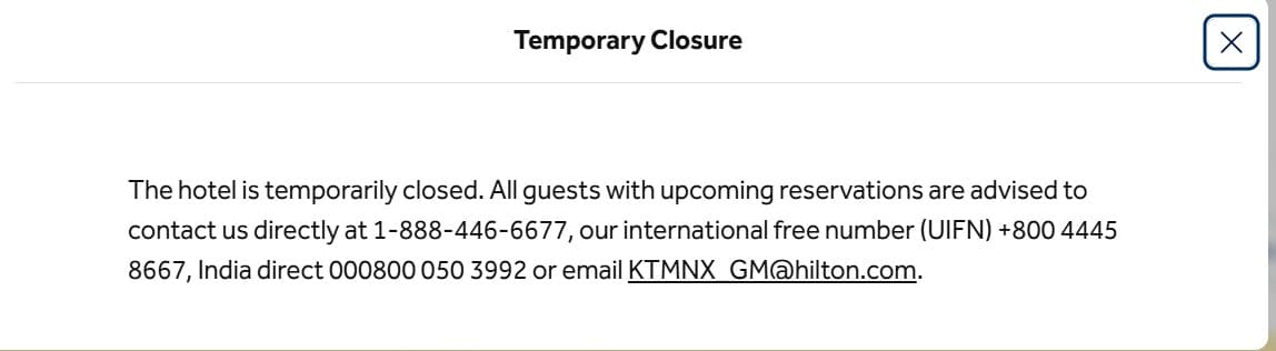 Screenshot: Hilton Kathmandu Screenshot: Hilton Kathmandu
