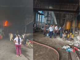 Dhar Fire: शॉर्ट सर्किट से सागर श्री लुब्रिकेंट ऑयल कंपनी में लगी आग, मौके पर पहुंची फायर ब्रिगेड की गाड़ियां Dhar Fire: शॉर्ट सर्किट से सागर श्री लुब्रिकेंट ऑयल कंपनी में लगी आग, मौके पर पहुंची फायर ब्रिगेड की गाड़ियां