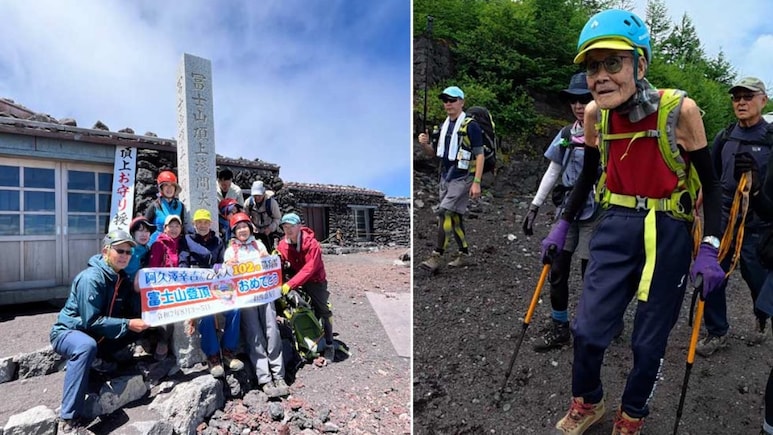 How 102-Year-Old Man Became World's Oldest To Climb Mt Fuji: "Never Felt This Weak, But My Friends..."