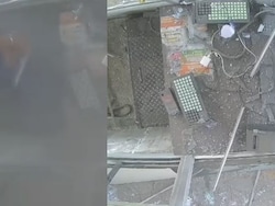 On CCTV, Truck&#039;s Tyre Bursts At Jaipur Toll Booth, Narrow Escape For Staff