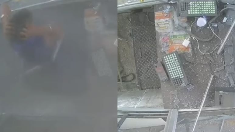On CCTV, Truck's Tyre Bursts At Jaipur Toll Booth, Narrow Escape For Staff